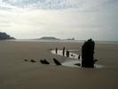 [Shipwreck below Rhossili]