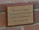 [Market Hill with plaque]