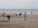[Cricket on Tywyn beach]