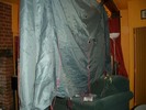 [The tent airing downstairs]