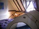 [The tent airing upstairs]