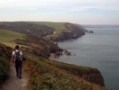 [Dropping down into Llangranog from Pendinaslochdyn]