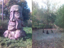 [Wood sculptures near Eye]