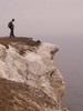 [Emma looking over the cliffs]