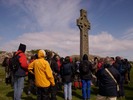 [Pilgrims at St Martin's Cross]
