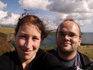 [Paul and Emma at Gribbin Head]