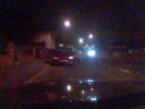 [Outside the house]