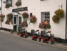 [Buggies outside the Ship Inn, Pentewan]