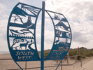 [Southern end of the Southwest Coast Path]